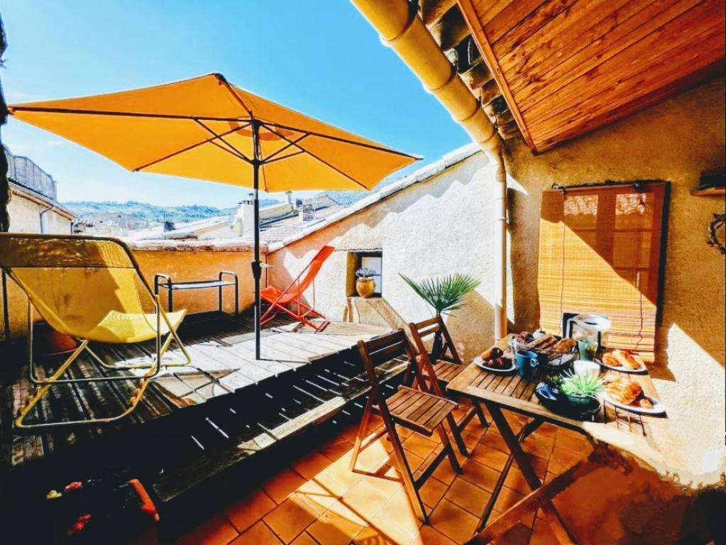 La Terrasse D'Olea, Au Coeur Du Village Buis-les-Baronnies Bagian luar foto